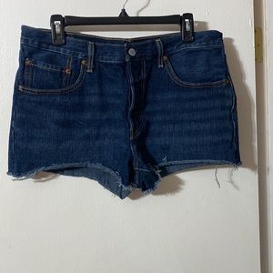 501 blue Jean shorts